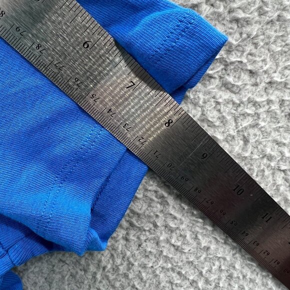 Time and Tru Womens Top Medium‎ 8/10 Blue Pullover Short Sleeve Shirt Lot of 2 - Picture 11 of 11